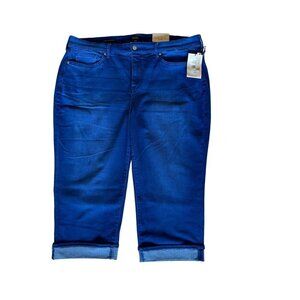 NYDJ Not Your Daughters Jeans Women 20W Straight Marilyn Crop Cuff Lift and Tuck